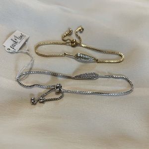 Park Lane feather bracelet in silver or gold